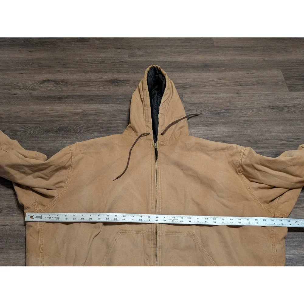 Sandy River Workwear Hooded‎ Canvas Duck Chore Jacket Tan 2XLT
